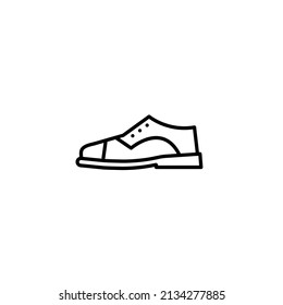 Elegant shoe icon black and white