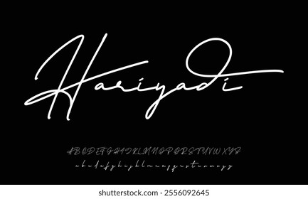  Elegant Signature Font. Best Alphabet Beautiful Calligraphy Signature Font