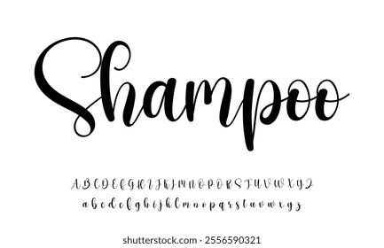 Elegant Signature Font. Best Alphabet Beautiful Calligraphy Signature Font lettering