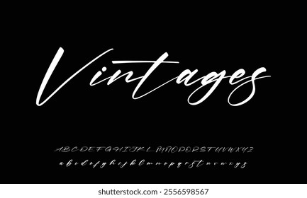  Elegant Signature Font. Best Alphabet Beautiful Calligraphy Signature Font lettering