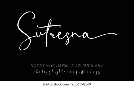  Elegant Signature Font. Best Alphabet Beautiful Calligraphy Signature Font lettering