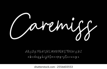  Elegant Signature Font. Best Alphabet Beautiful Calligraphy Signature Font lettering
