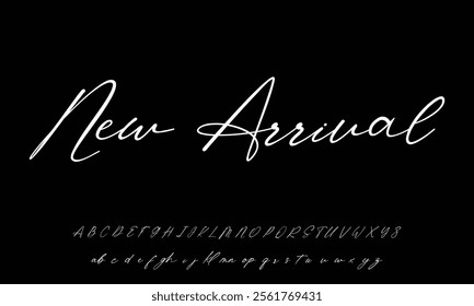 Elegant Signature Font. Best Alphabet Beautiful Calligraphy Signature Font lettering