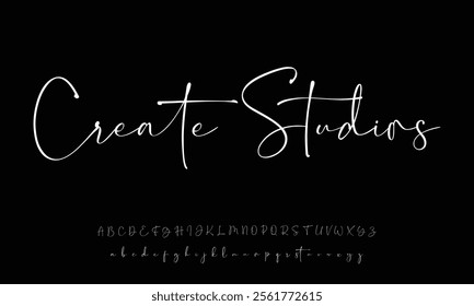  Elegant Signature Font. Best Alphabet Beautiful Calligraphy Signature Font