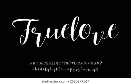 Elegant Signature Font. Best Alphabet Beautiful Calligraphy Signature Font lettering handwritten