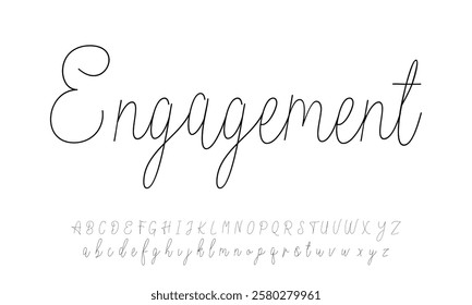Elegant Signature Font. Best Alphabet Beautiful Calligraphy Signature Font lettering handwritten