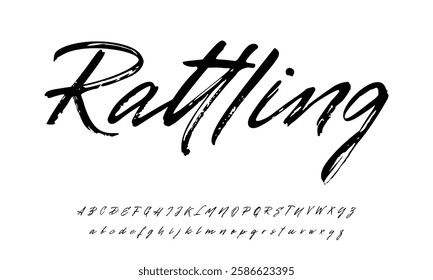 Elegant Signature Font. Best Alphabet Beautiful Calligraphy Signature 