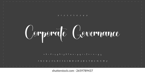 Elegant Signature Font. Best Alphabet Beautiful Calligraphy Signature Font 