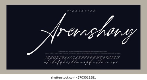 Elegant Signature Font. Best Alphabet Beautiful Calligraphy Signature Font 