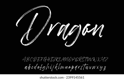Elegante Schriftzeichen für Einladungen, Poster, Logos und Comics. Vektor Stock Illustration