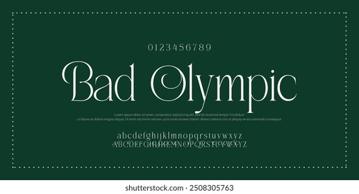 Elegant Signature Font Script Typeface for Invitations, Posters, Logos and Comics. Vector Stock Illustration.