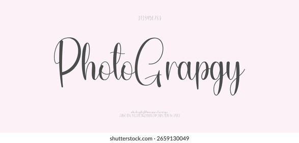 Elegant Signature Modern Handwritten Script Typeface. Luxury signature Font Calligraphy Logotype Script elegant Font Type lettering handwritten Font.vector illustration 

