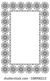 Elegant silhouette frame