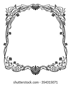 Elegant silhouette frame