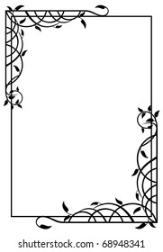 elegant silhouette frame