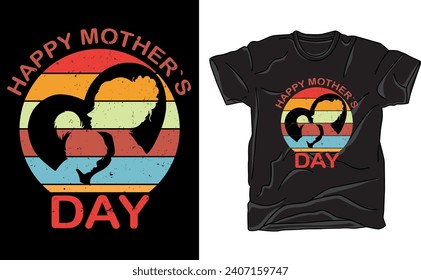 An elegant silhouette of a mother and child surrounded by blooming florals, capturing the essence of love and warmth, perfect for celebrating Mother's Day in style.