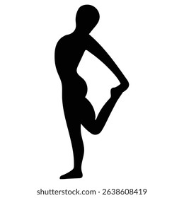 Elegant silhouette of a pregnant woman posing with grace and beauty