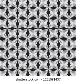 elegant silver  metallic geometric repeating pattern for festive backgrounds, wallpapers, backdrops, textile and fabric, cards, wrapping, packaging, posters, banners and surface design templates