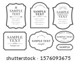 Elegant and simple black frame set