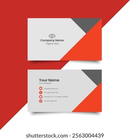 Elegant simple Business Card Layout. creative modern name card and business card. Clean Design. corporate design template, professional business template, visiting card. Fully editable, print ready.