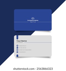 Elegant simple Business Card Layout. creative modern name card and business card. Clean Design. corporate design template, professional business template, visiting card. Fully editable, print ready.