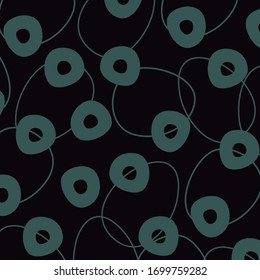 Elegant simple circle motif pattern for textile printing