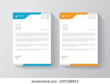 Elegant Simple and Clean Lettter Head Design Template Print Ready Design For Your Business