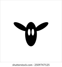 Elegant and simple cow head icon