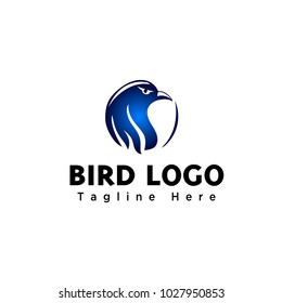 Elegant simple eagle head logo