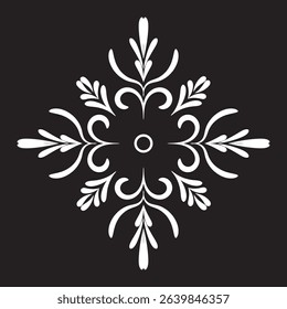 Elegant simple floral and flowers mandala art, perfect mandala design art for holiday decoration, decorative design elements