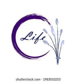 elegant and simple frame template with nature themes for social media, invitation, logo, slogan, banner, quotes background, etc.