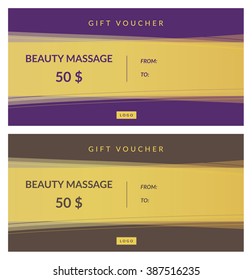 Elegant, simple gift voucher