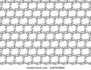 Elegant simple hand drawn pattern vector background