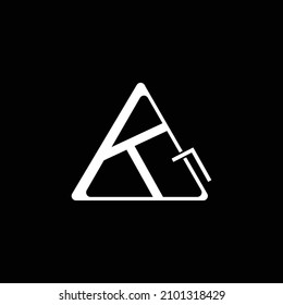 Elegant and simple initial letter KG GK logo design