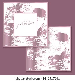 Elegant and simple invitation or greeting card, banner for printing or web design with grunge paint spots for holidays, parties.