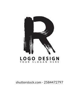 Elegant and Simple Letter R Logo Design