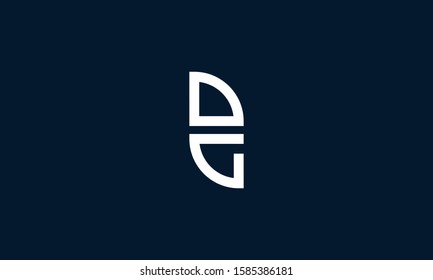 Elegant simple line art letter DG logo. This logo icon incorporate with letter D and G in the creative way.