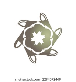an elegant simple logo with a circular touch