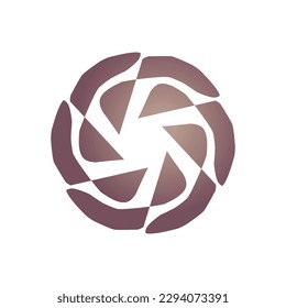 an elegant simple logo with a circular touch