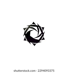 an elegant simple logo with a circular touch