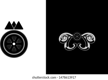 elegant, simple, and luxurious logo for a car company.