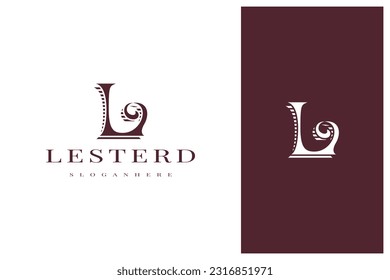 elegant simple minimal luxury letter l logo design