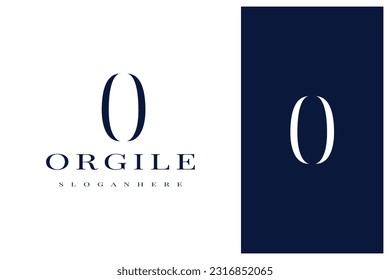 elegant simple minimal luxury letter o logo design