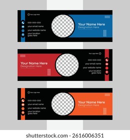 Elegant, simple and professional email signature template design