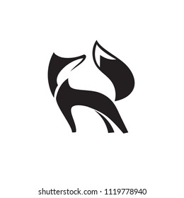 elegant simple stand fox logo