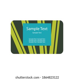 elegant and simple vector based business card design