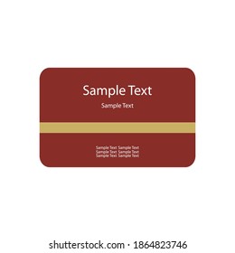 diseño de tarjetas de visita basado en vectores elegante y sencillo