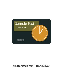 elegant and simple vector based business card design
