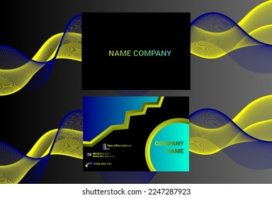 Elegant and simple vector business card. Name card. Corporate card. Card templates. Editable types