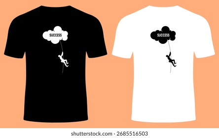 Elegant simplicity success graphic tee, inspiring journey to dreams.